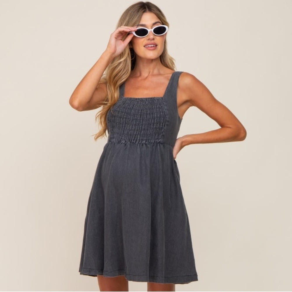 Pinkblush Charcoal Maternity Dress